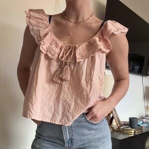 Anthropologie Women's Pink Blouse